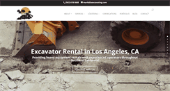 Desktop Screenshot of laexcavating.com